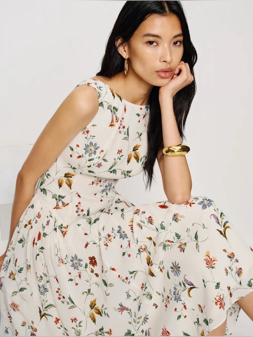 Reformation Anelis Floral Dress